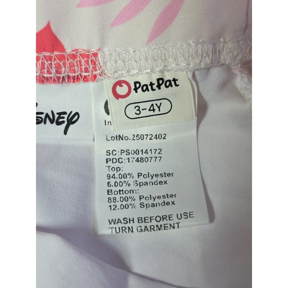 Patpat Two Piece Sweatshirt And Leggings 3-4 Years Disney Princesses Pink Floral